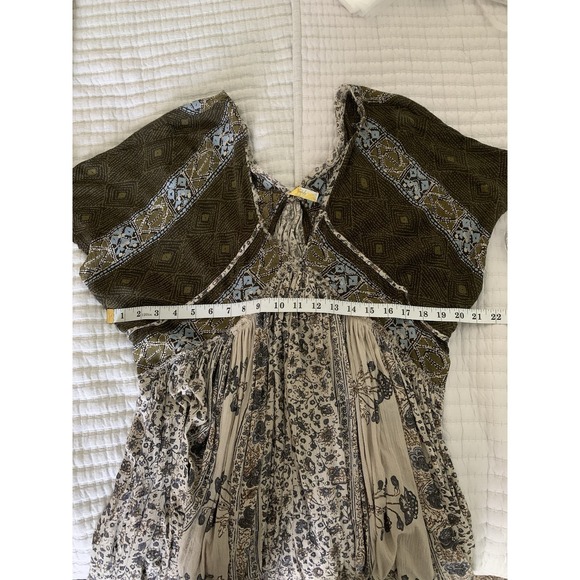 Free People Wild World Flutter Sleeve Mini Dress Boho Size S - Picture 5 of 6
